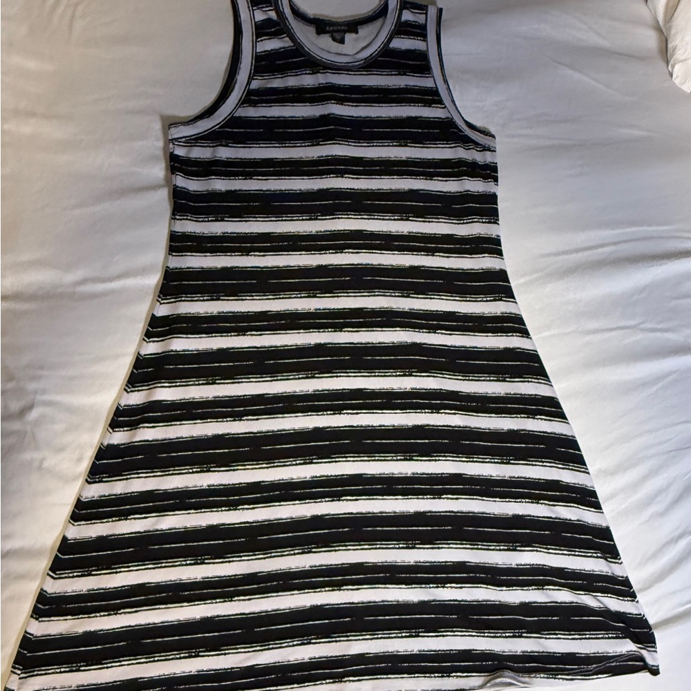 Karen Kane Black and White Striped Dress